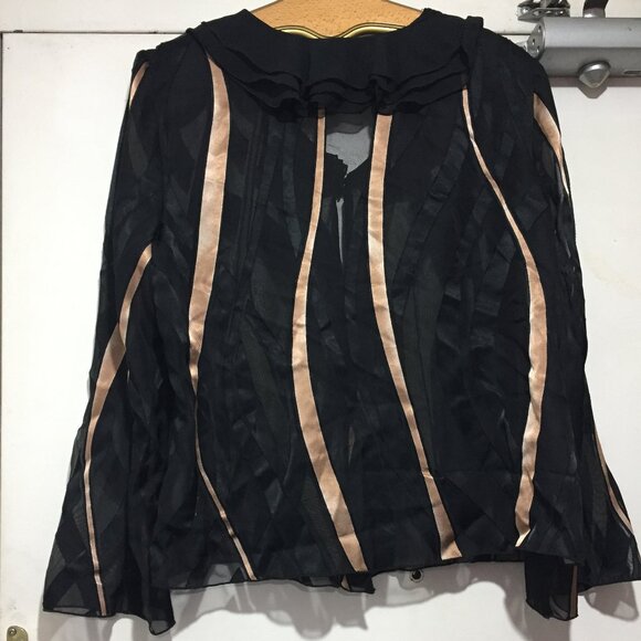VINTAGE NUEVA STRIPE SHEER JACKETS SIZE L - Picture 4 of 8